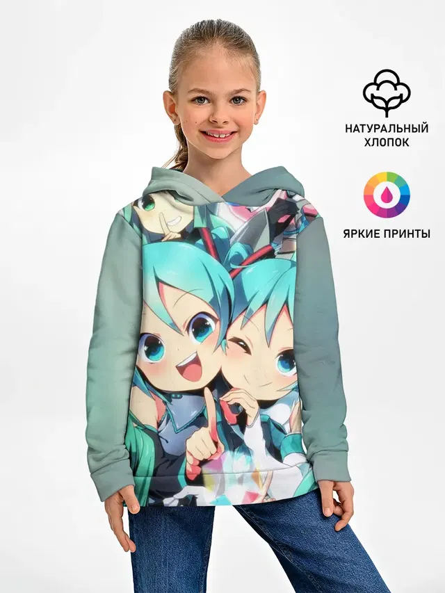 Детское худи с принтом «Vocaloid»