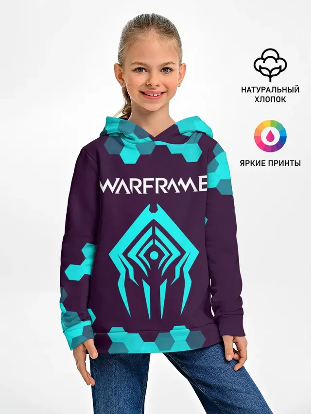 Детское худи с принтом «Warframe — ВАРФРЕЙМ»
