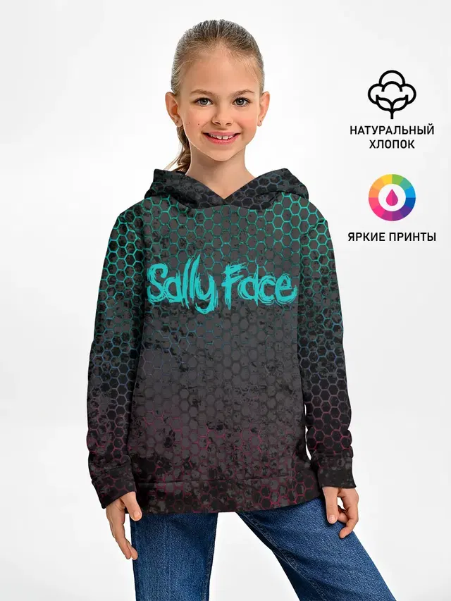 Детское худи с принтом «Sally Face game»