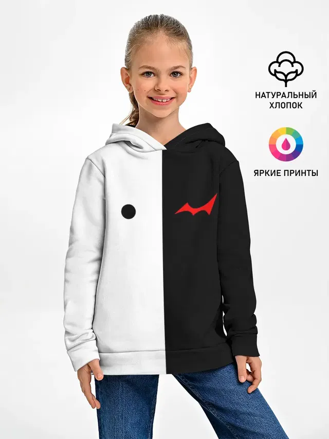 Детское худи с принтом «MONOKUMA Eyes»