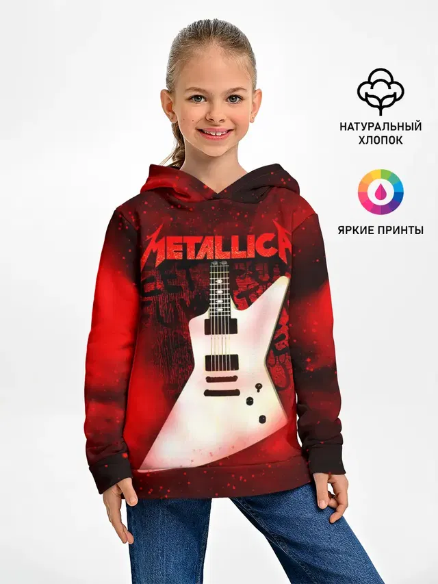 Детское худи с принтом «Metallica»