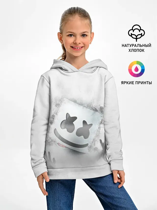 Детское худи с принтом «Marshmello»