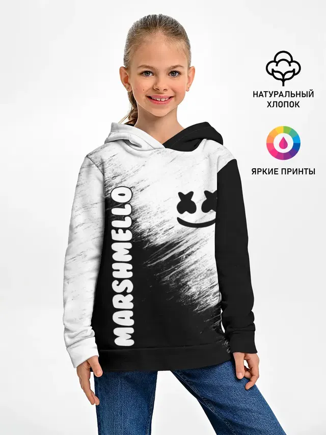 Детское худи с принтом «Marshmello — Marshmello 3»