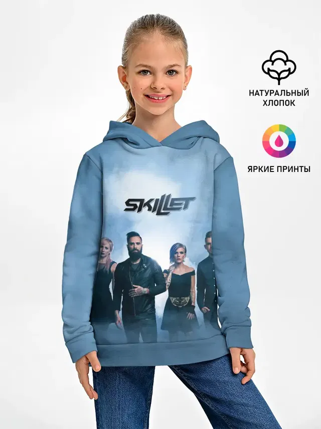 Детское худи с принтом «Skillet»