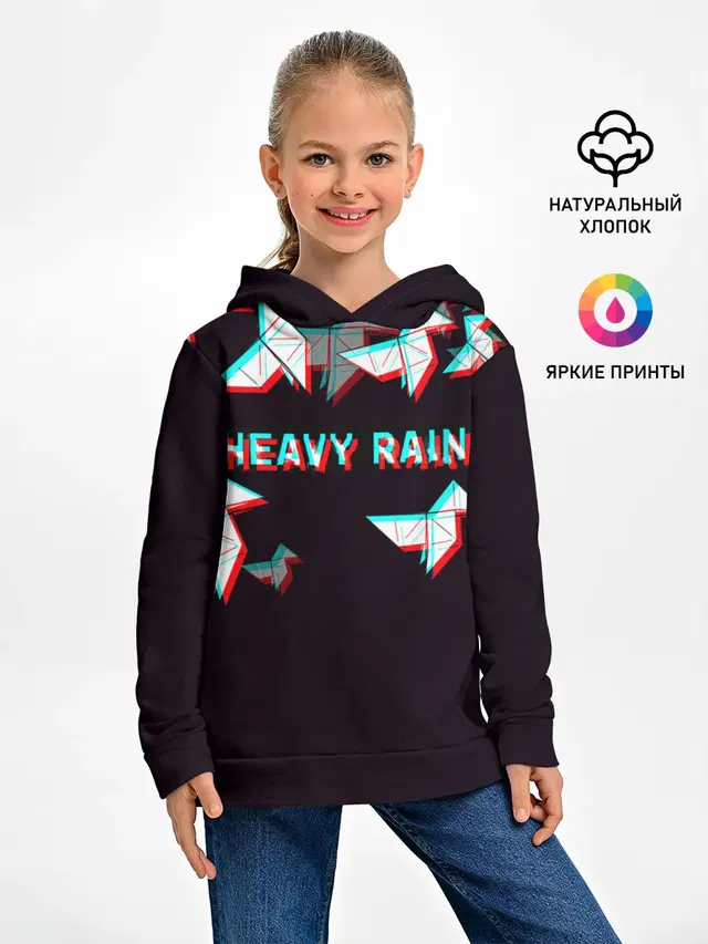 Детское худи с принтом «Разные игры — Heavy Rain»