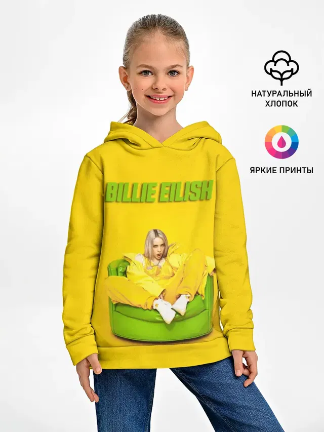 Детское худи с принтом «Billie Eilish»