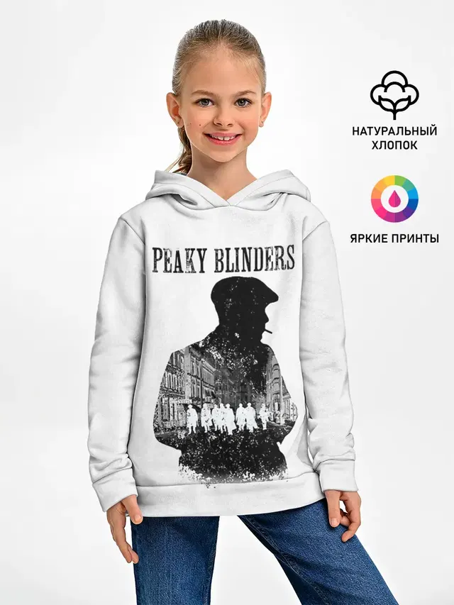 Детское худи с принтом «Острые козырьки — Thomas Shelby Peaky Blinders»