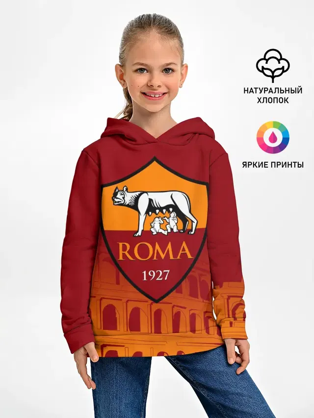 Детское худи с принтом «Roma»