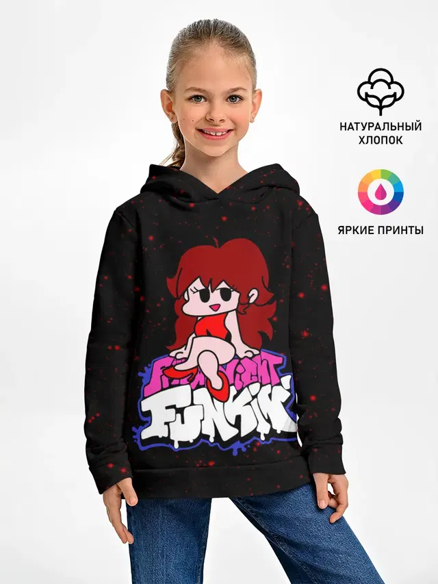 Детское худи с принтом «Friday Night Funkin»