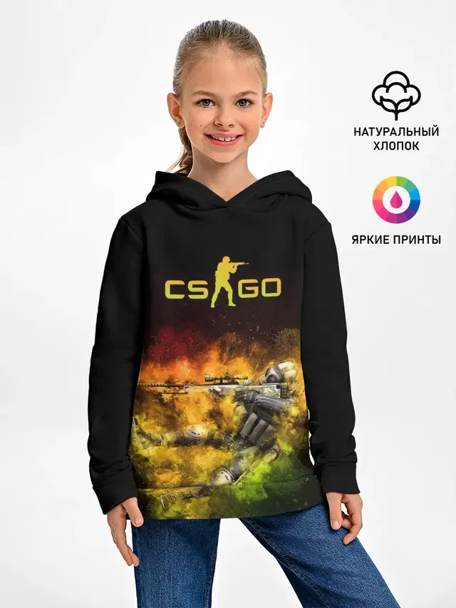 Детское худи с принтом «Counter-Strike»