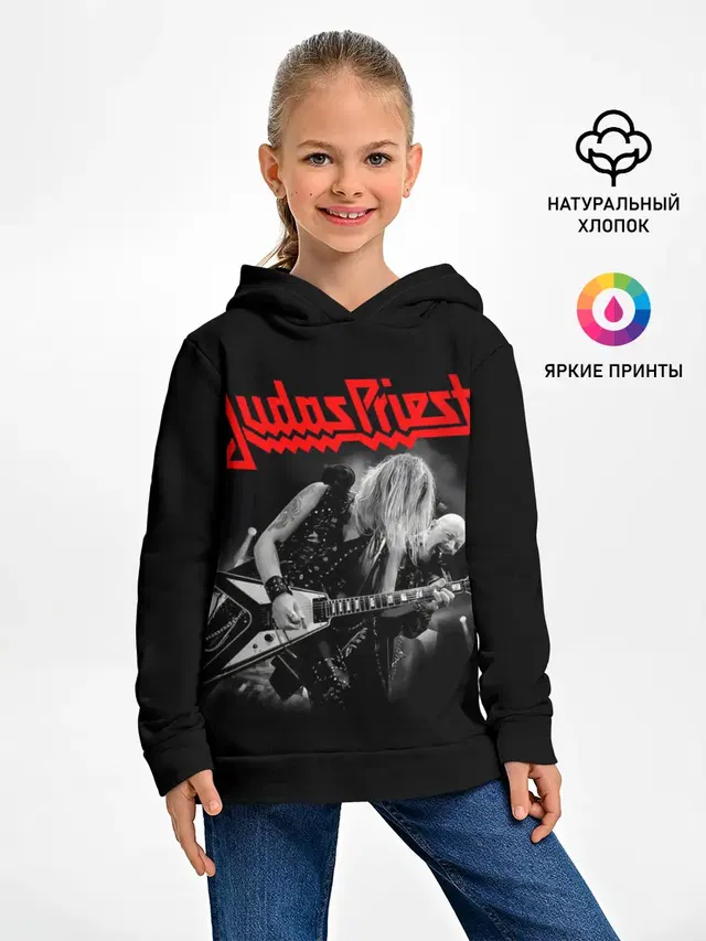 Детское худи с принтом «Judas Priest»