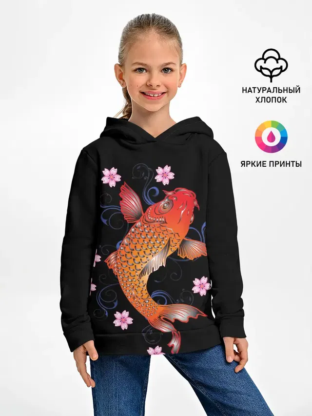 Карп Кои с Цветами