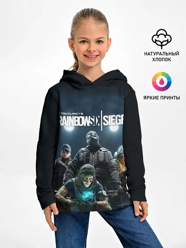 Детское худи с принтом «Valkyrie — Tom Clancy’s Rainbow Six Siege»