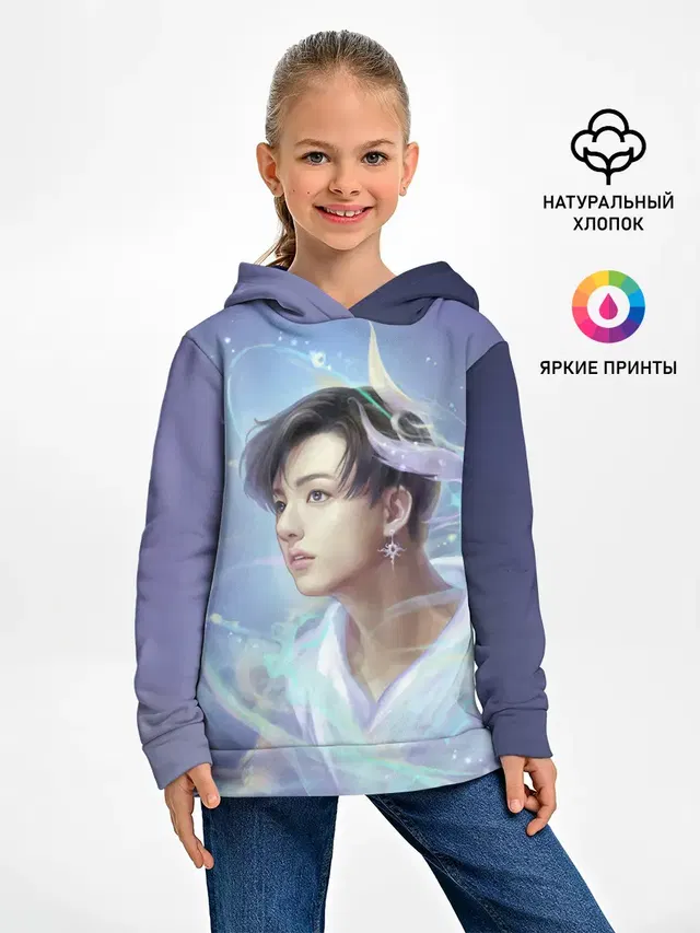 Детское худи с принтом «BTS — Jeon BTS»