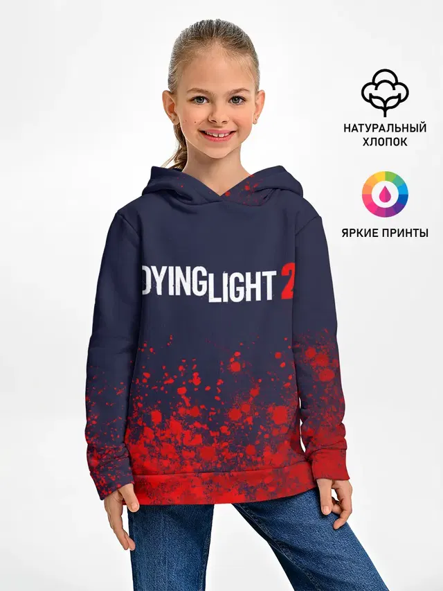 Детское худи с принтом «Dying Light — DYING LIGHT 2 — ДАИНГ ЛАЙТ»