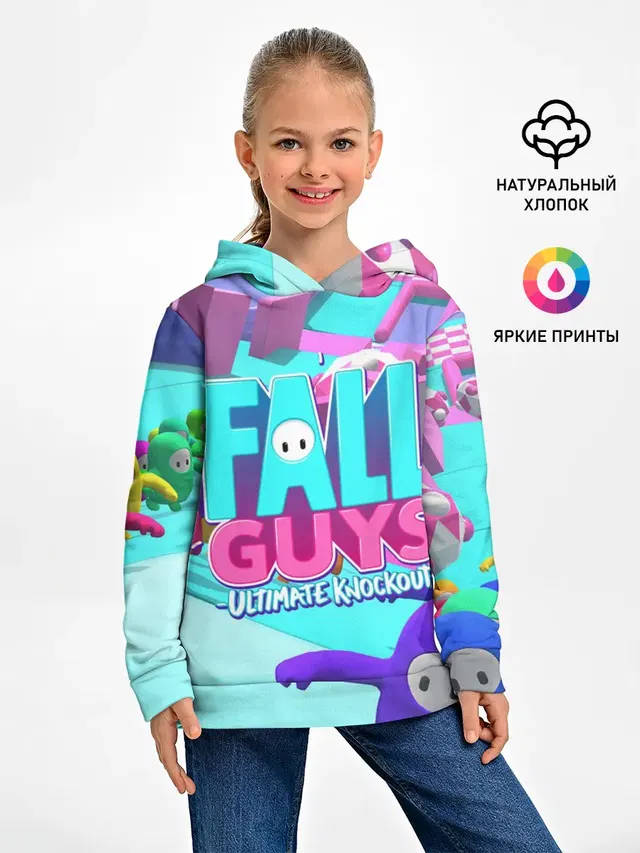 Детское худи с принтом «Fall Guys»