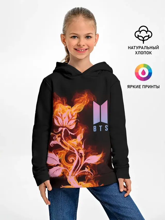Детское худи с принтом «BTS»