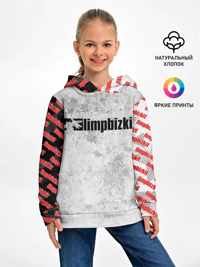 Детское худи с принтом «Typography»