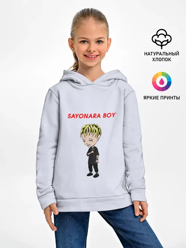 Детское худи с принтом «Элджей — Sayonaraboy»