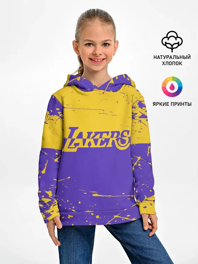 Детское худи с принтом «Лейкерс — Kobe Bryant - Los Angeles Lakers - NBA»