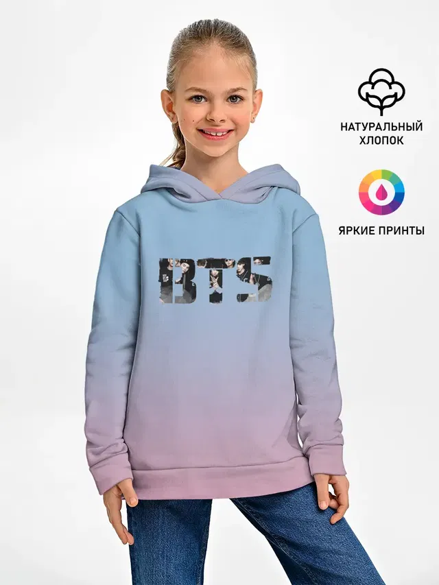 Детское худи с принтом «BTS»