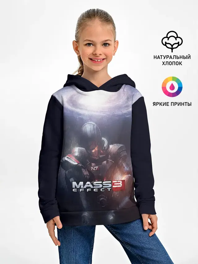 Детское худи с принтом «Mass Effect 3»