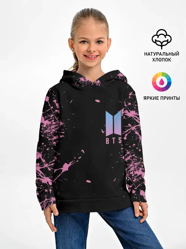 Детское худи с принтом «BTS»