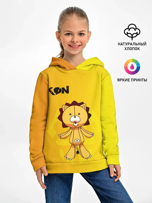 Детское худи с принтом «Kon Bleach»