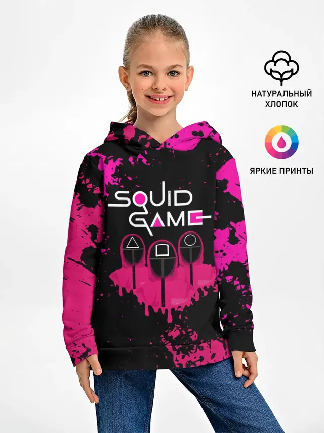 Squid Game брызги красок стража.