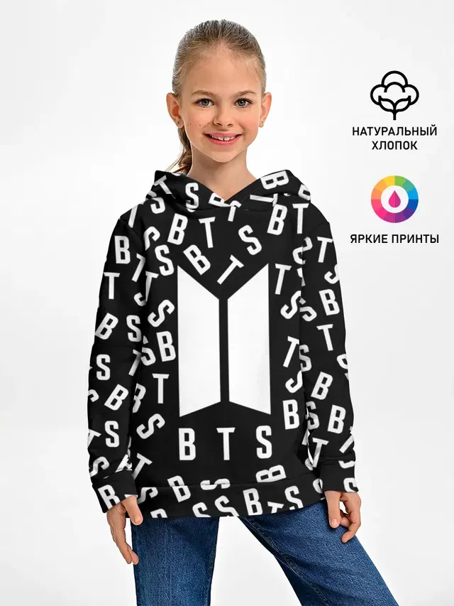 Детское худи с принтом «BTS»