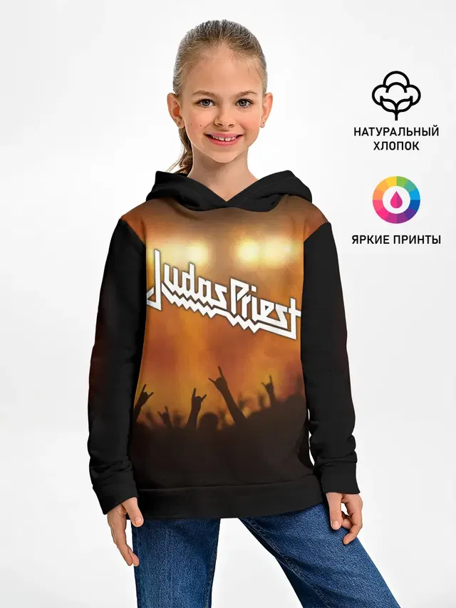 Детское худи с принтом «Judas Priest»
