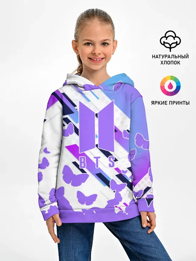 Детское худи с принтом «BTS»