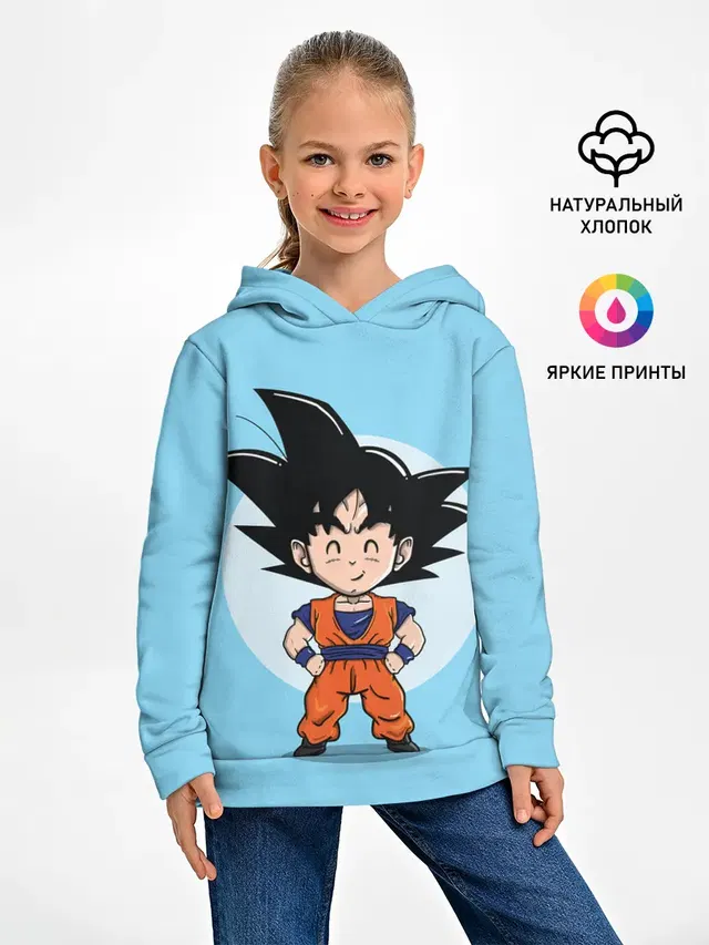Детское худи с принтом «Sweet Goku»