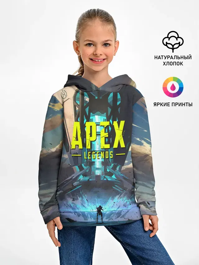 Детское худи с принтом «APEX Legends boom»