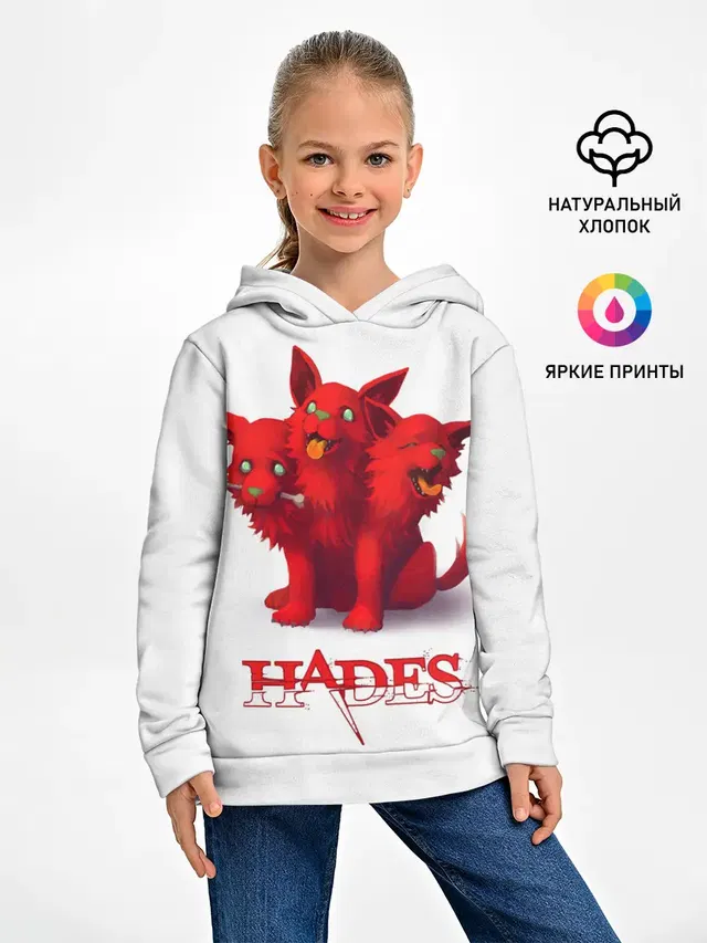 Детское худи с принтом «Hades wolf»