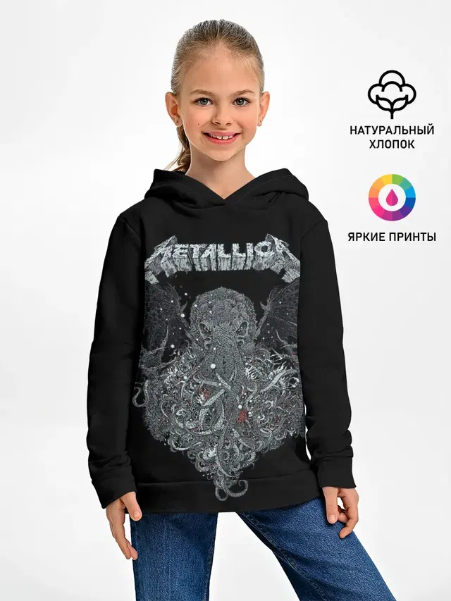 Детское худи с принтом «Metallica»