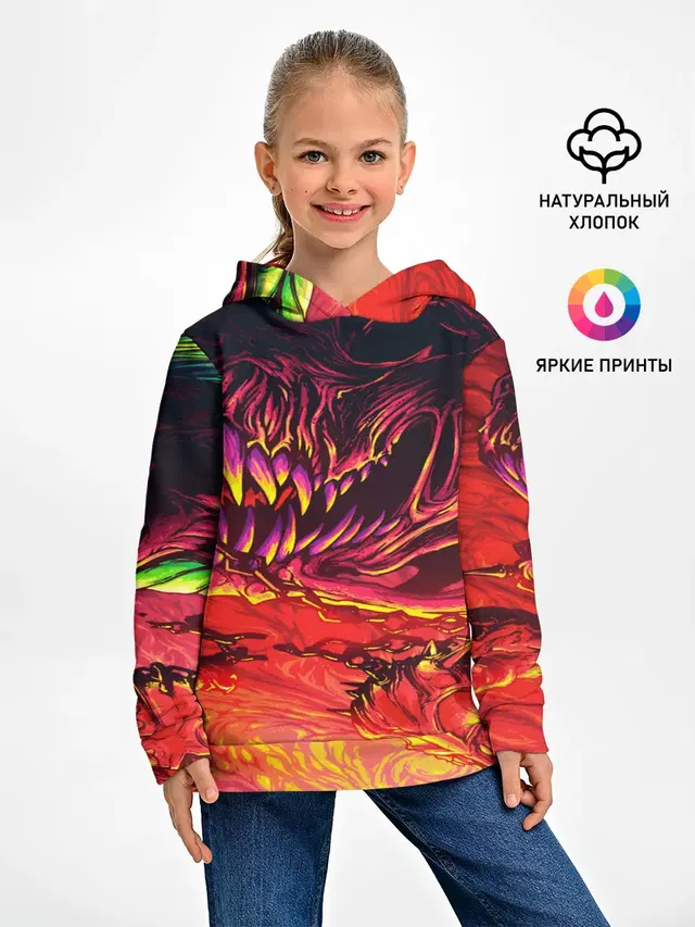 Детское худи с принтом «Counter-Strike — HyperBeast»