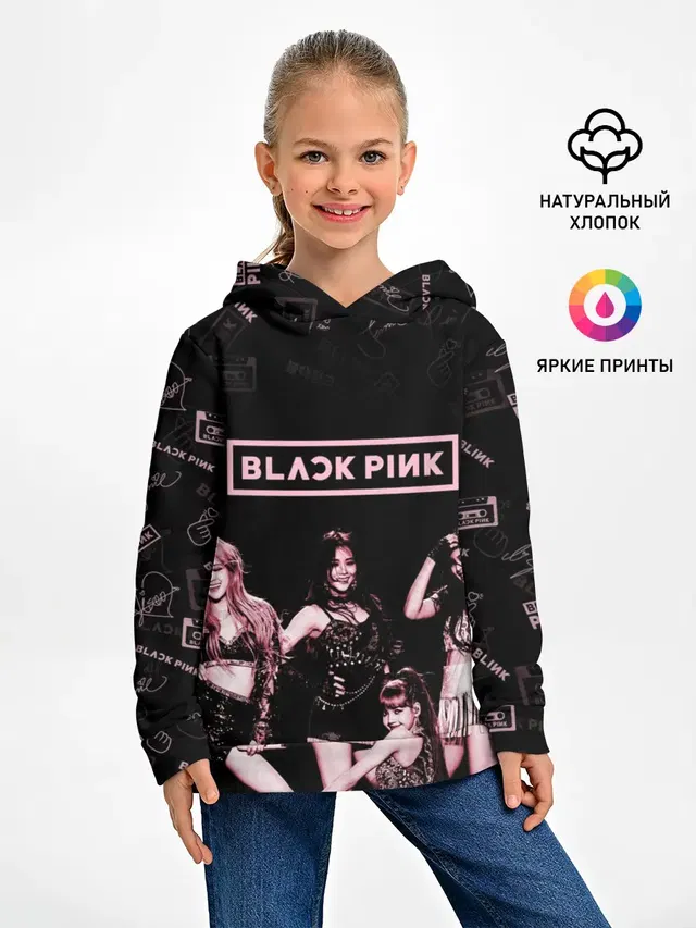 Детское худи с принтом «BlackPink»