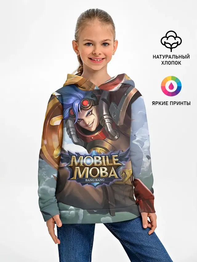 Детское худи с принтом «Разные игры — nobile legends»