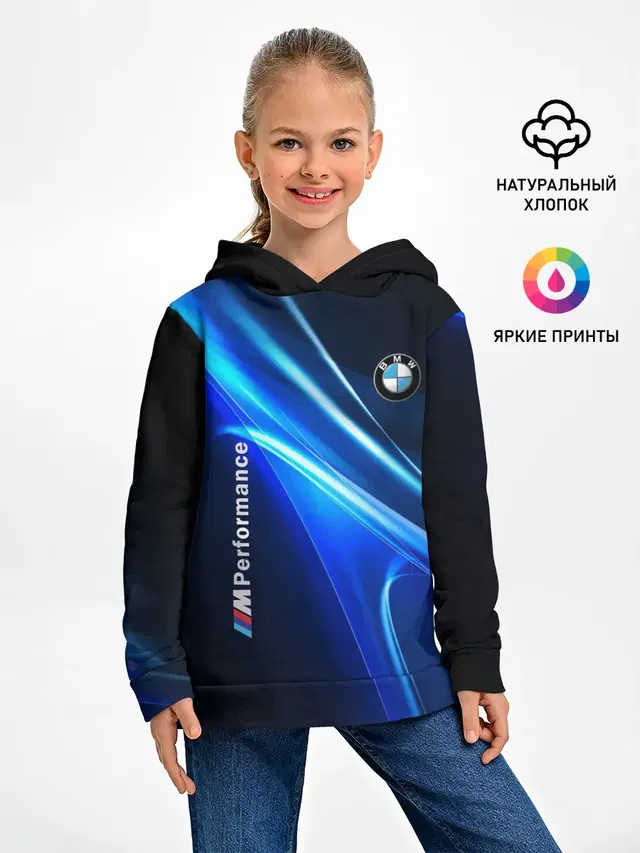 Детское худи с принтом «BMW»