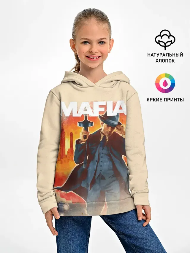 Детское худи с принтом «Mafia»