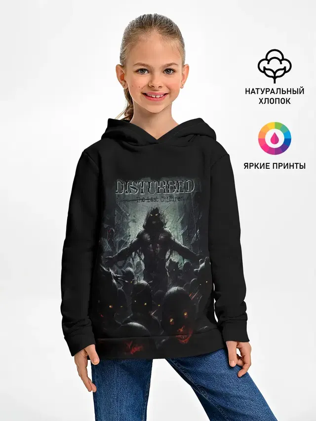Детское худи с принтом «Disturbed»