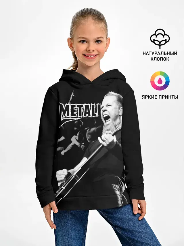 Детское худи с принтом «Metallica»