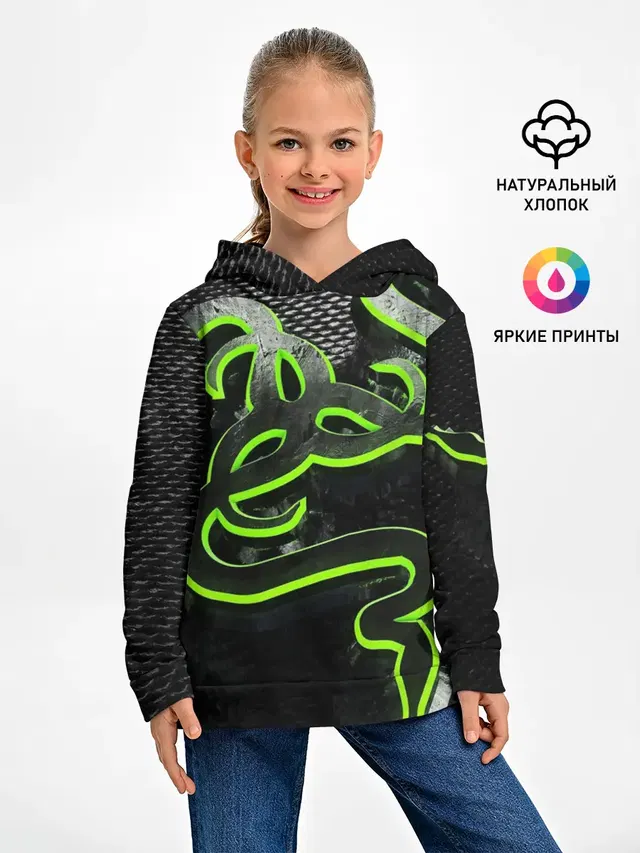 Детское худи с принтом «Разные игры — RAZER»