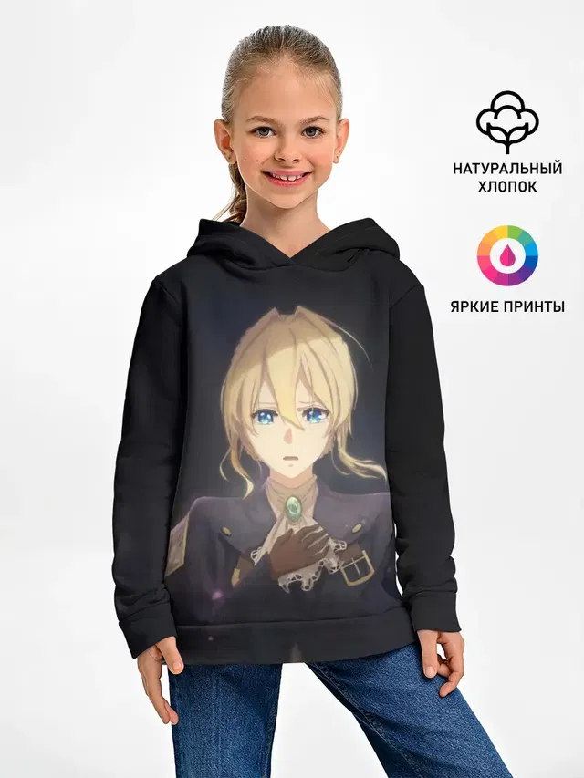 Детское худи с принтом «Violet Evergarden»