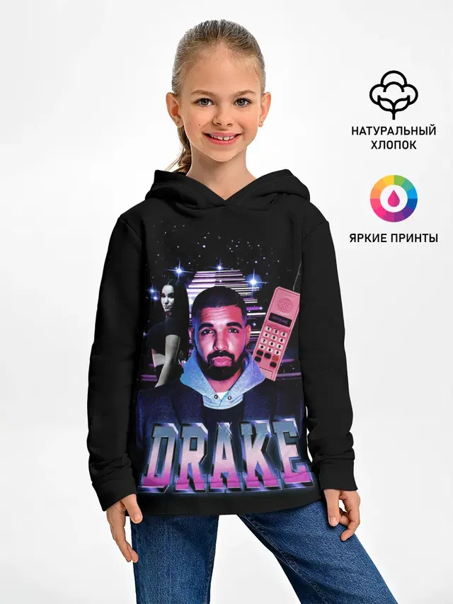 Детское худи с принтом «Drake — ДРЕЙК ГРЭМ»