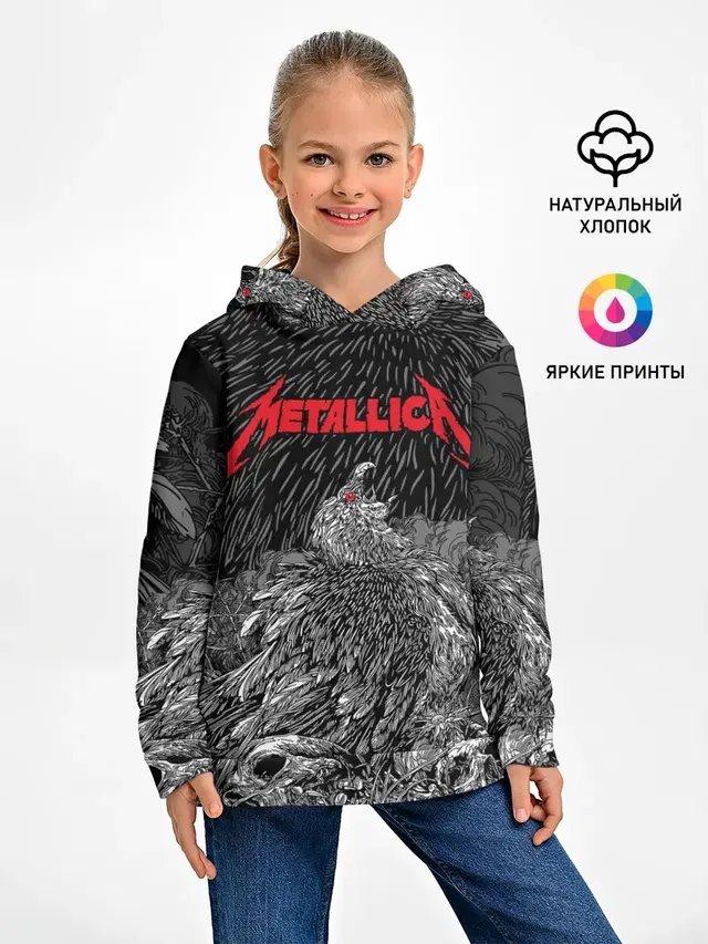 Детское худи с принтом «Metallica»