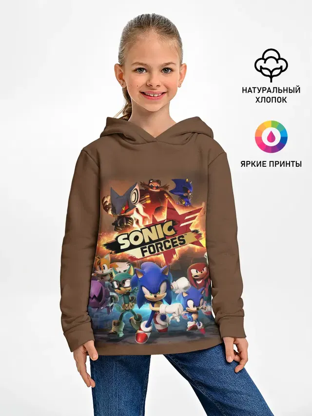Детское худи с принтом «Sonic Forces»