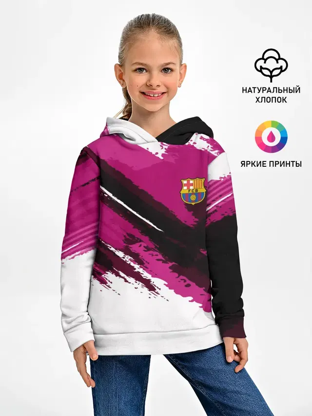 Детское худи с принтом «Барселона — FC Barcelona Original 2018»