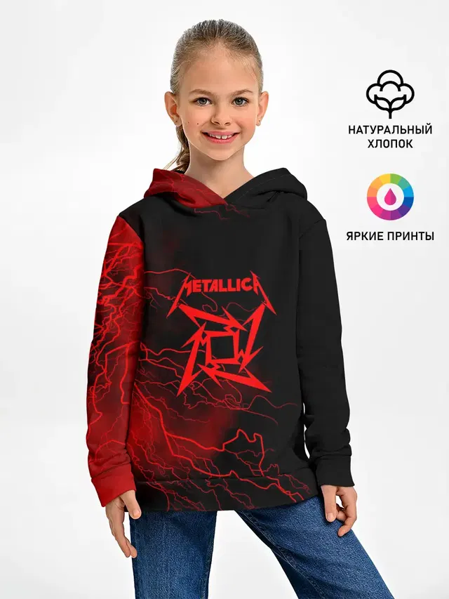 Детское худи с принтом «Metallica»